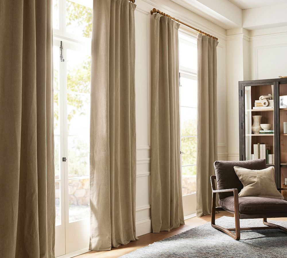 Rustic Chenille Curtain by Pottery Barn