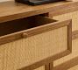 Catalina Cane 6-Drawer Wide Dresser (64")