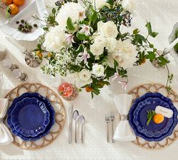 Monique Lhuillier Juliana Scalloped Dinner Plates - Set of 4
