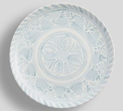 Chambray Tile Stoneware Dinner Plates - Set of 4