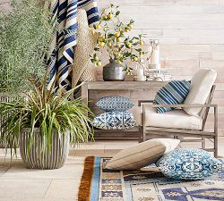 Indio Eucalyptus Rectangular Outdoor Console Table (51")