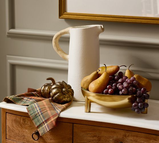 Brass Footed Decorative Bowl