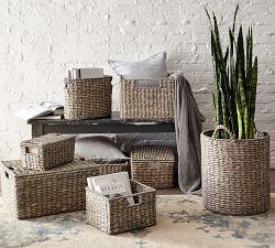 Charleston Handwoven Seagrass Tote Basket