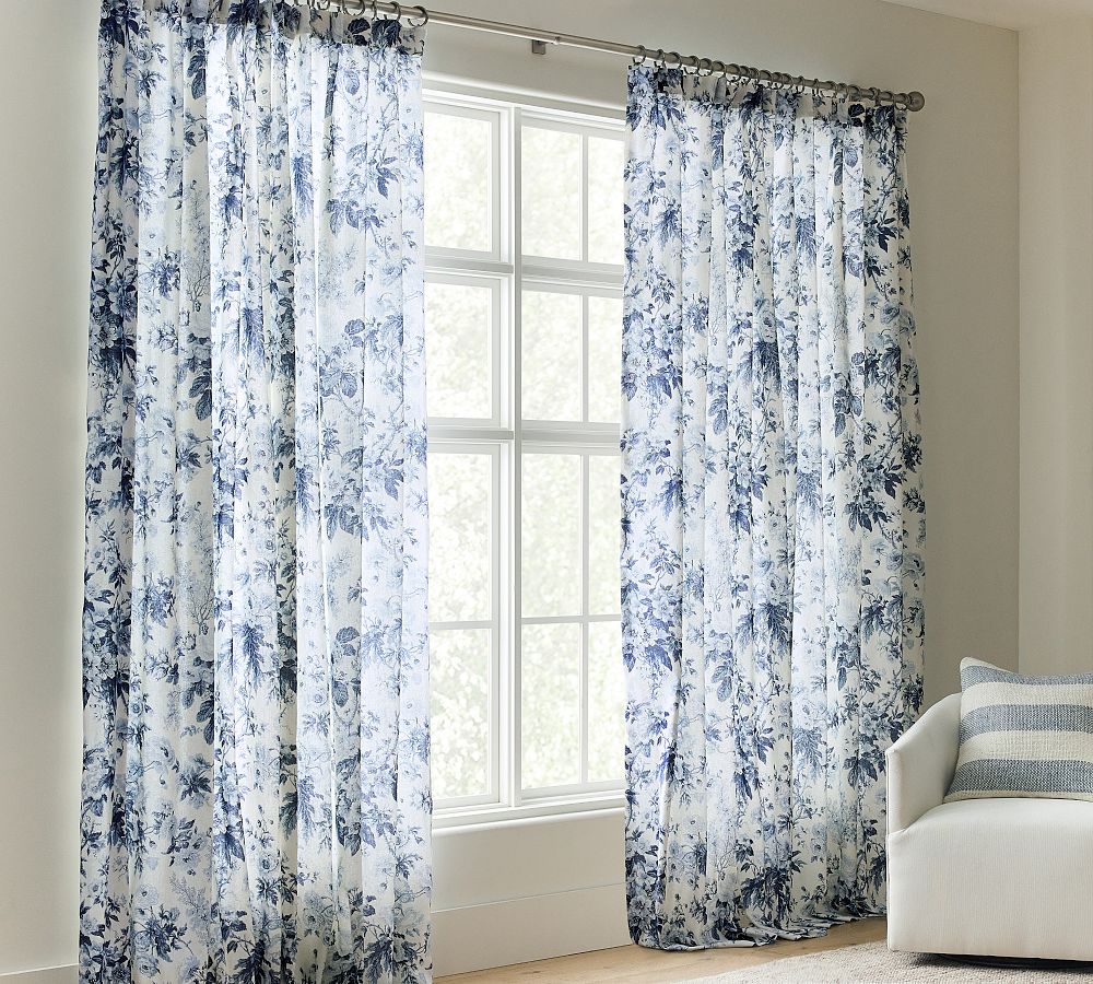 Garden Floral Curtain by Pottery Barn