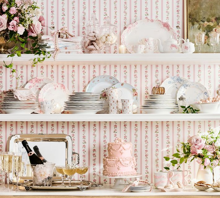 LoveShackFancy Rose Porcelain Tea Set | Pottery Barn