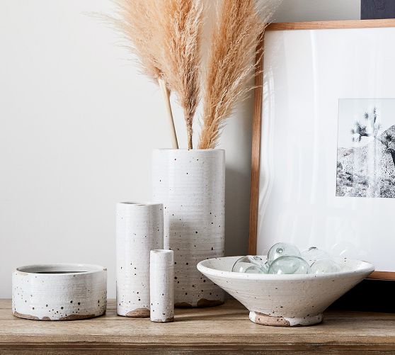 Terracotta Speckled Vases