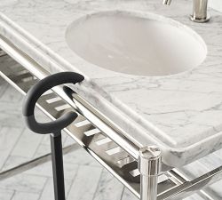 Everson 66" Metal Double Sink Vanity by Michael Graves Design