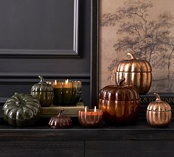 Figural Pumpkin Candle - Harvest Spice