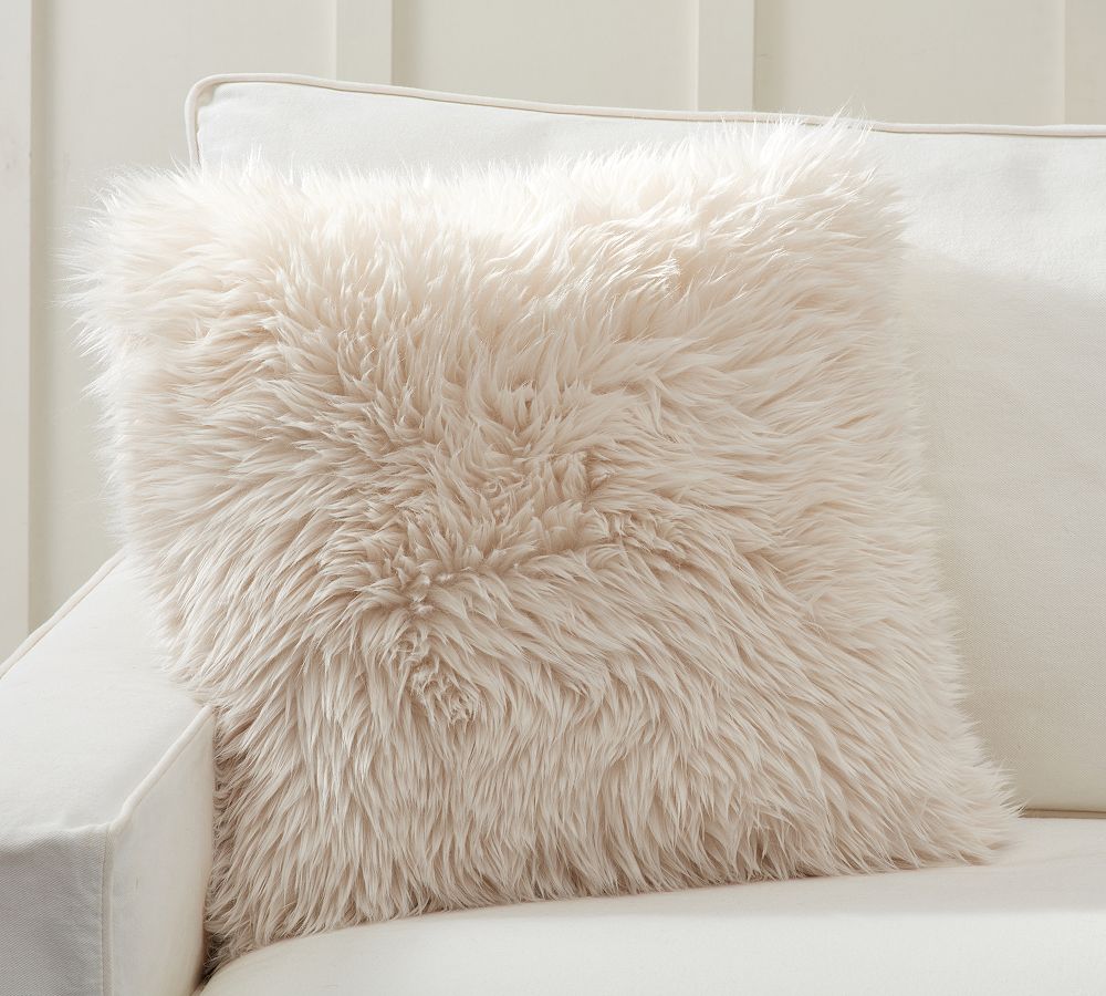 Luxe Faux Fur Pillow Cover by Pottery Barn