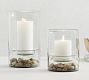 Recycled Glass Display Hurricane Candle Holder