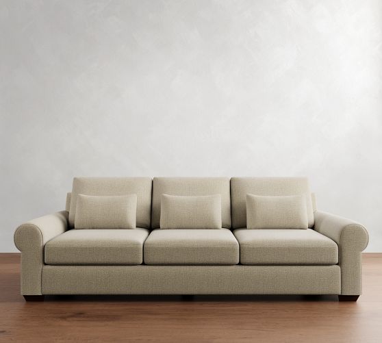 Big Sur Roll Arm Deep Seat Sofa (77"-121") by Pottery Barn