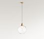 Glass Globe Cord Pendant (9"-13")