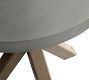 Abbott Concrete &amp; Acacia Round Outdoor Bistro Table (36")