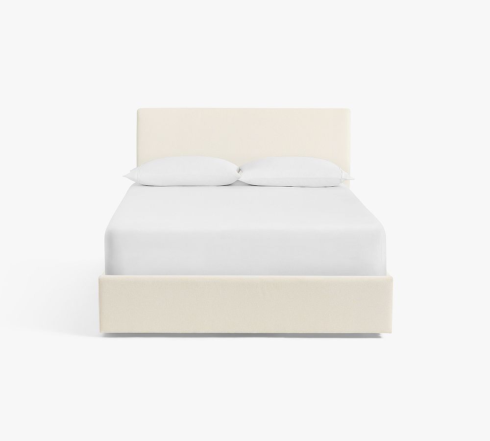 Arlo Upholstered Square Storage Bed by Pottery Barn