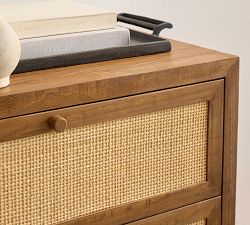 Catalina Cane 6-Drawer Wide Dresser (64")