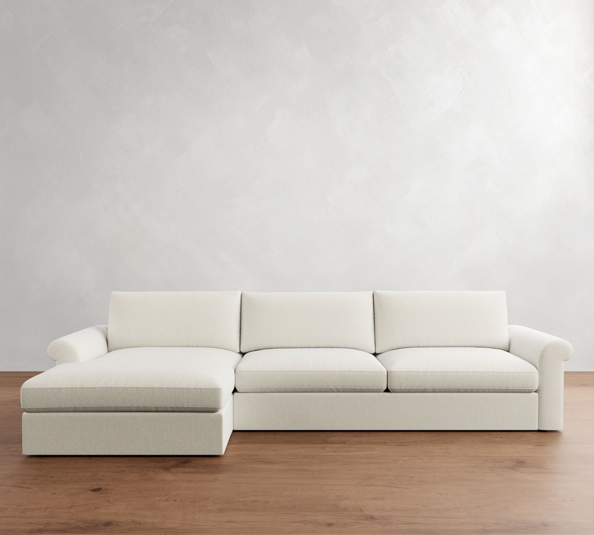 Westwood Roll Arm Chaise Sectional (134"&ndash;155")