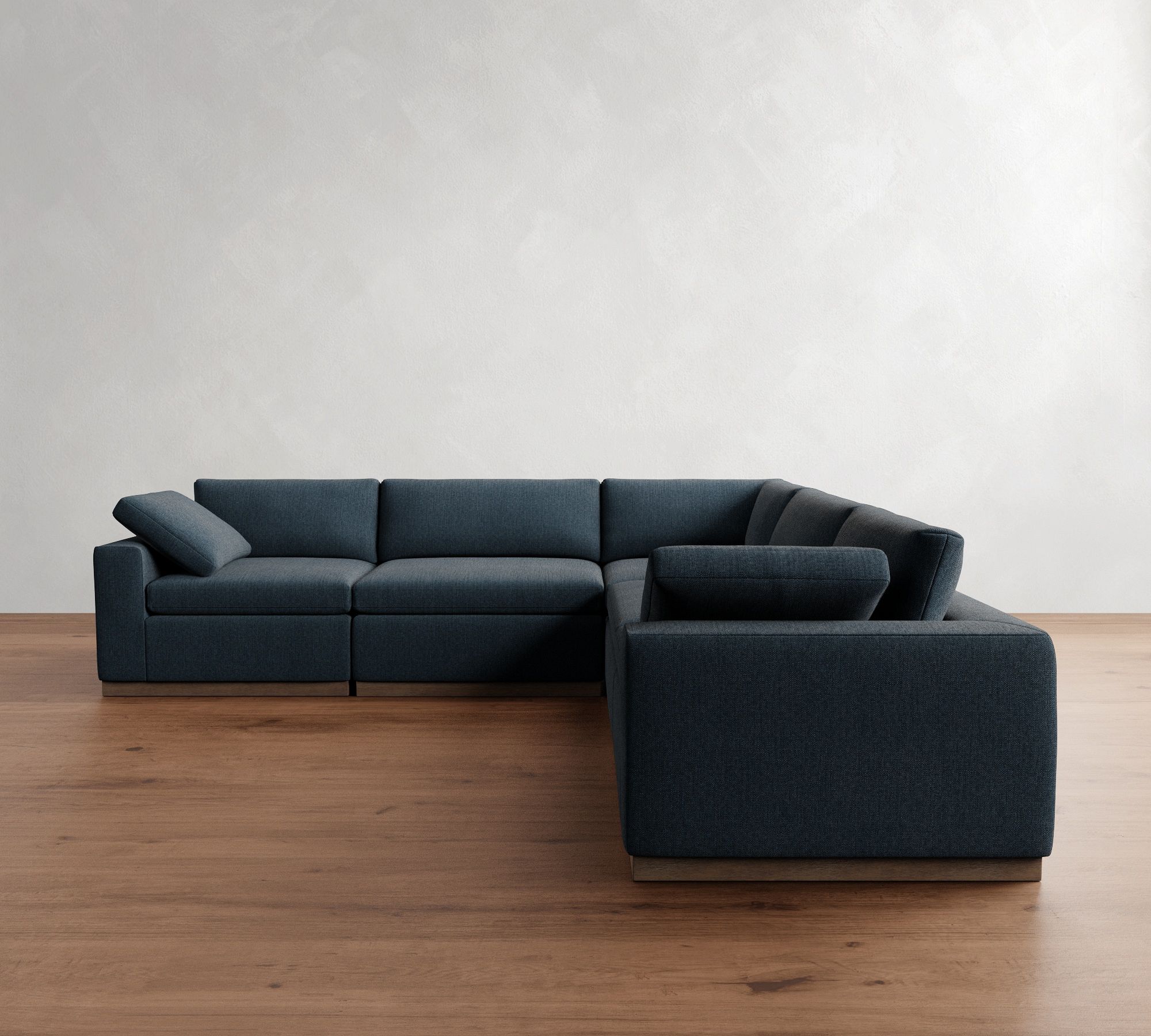 Dream Wood Base Modular L-Shaped Sectional (129") - thumbnail 5