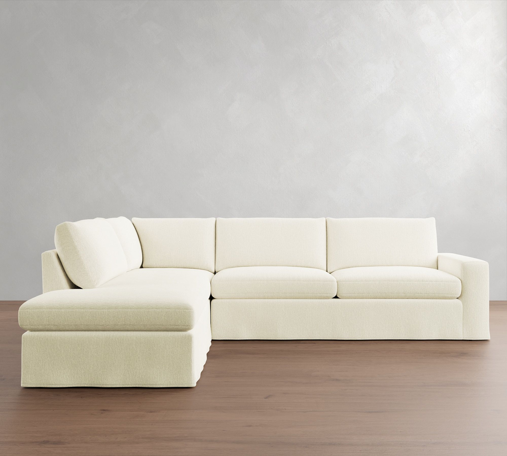 Sierra Slipcovered Return Bumper Sectional (126"&ndash;138") - thumbnail 9