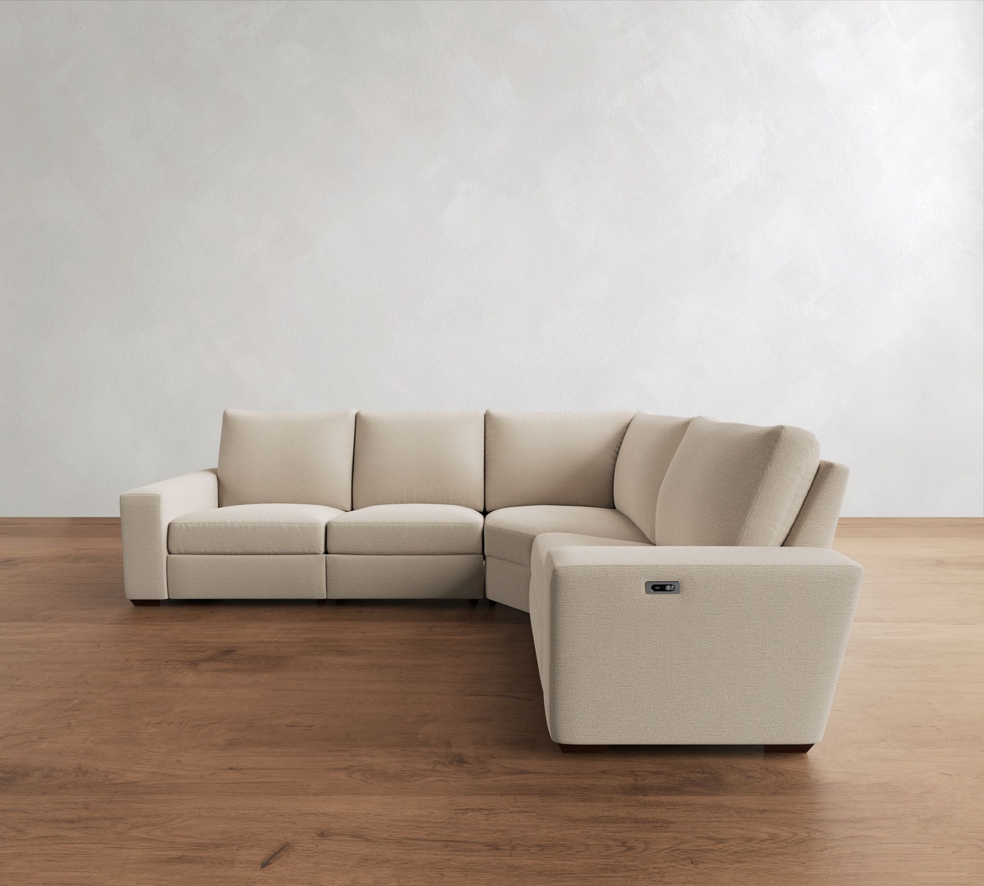 Big Sur Square Arm Reversible Power Reclining Sectional (121") - thumbnail 2