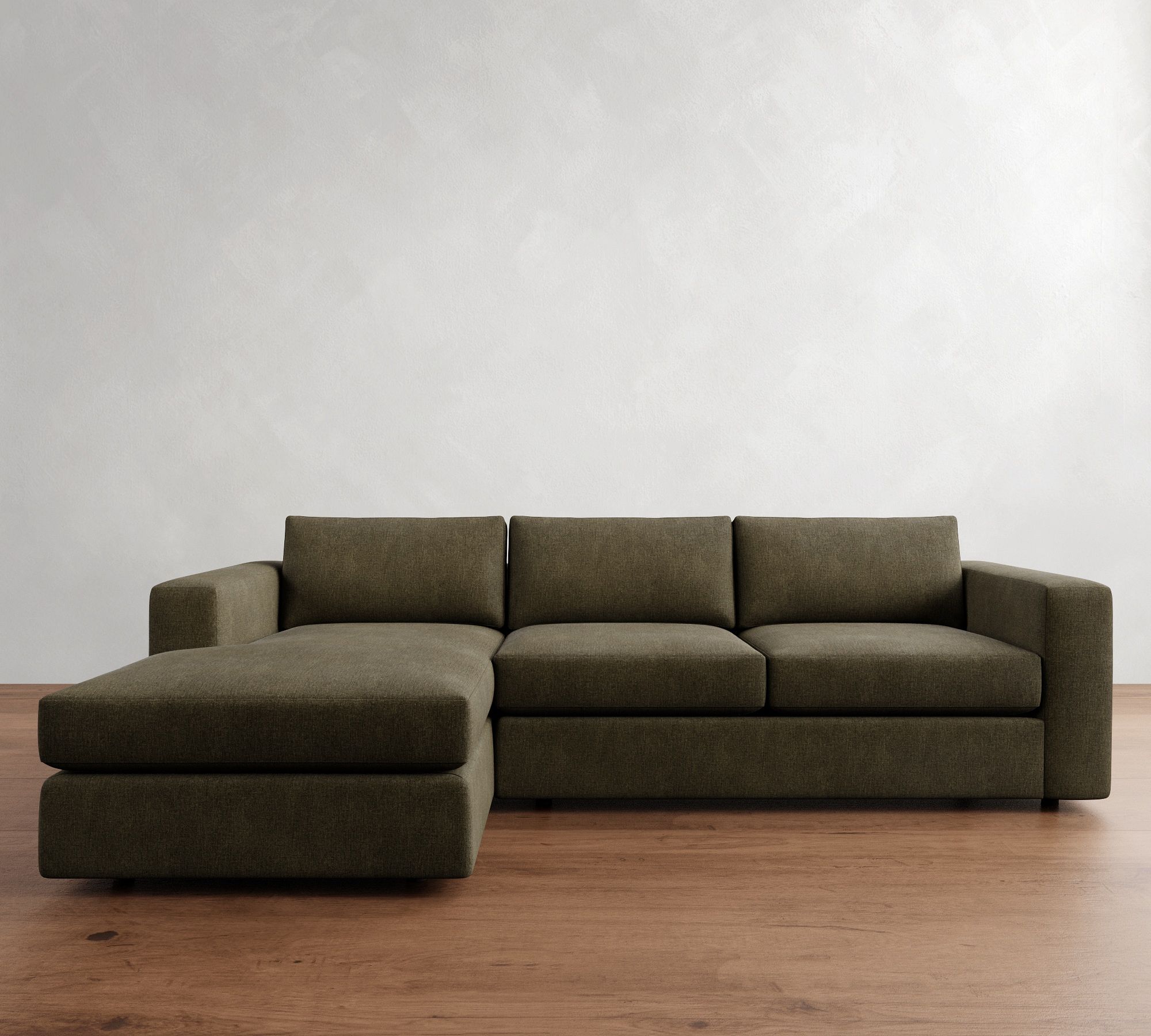 Carmel Wide Arm Chaise Sectional (113"&ndash;135")