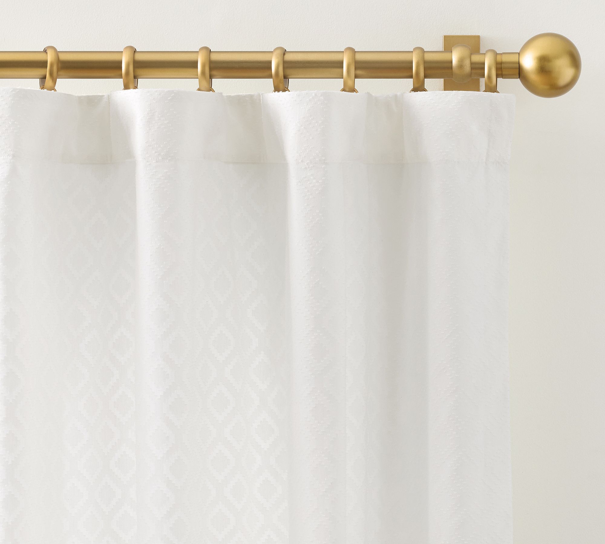 Monique Lhuillier Trelliage Textured Curtain