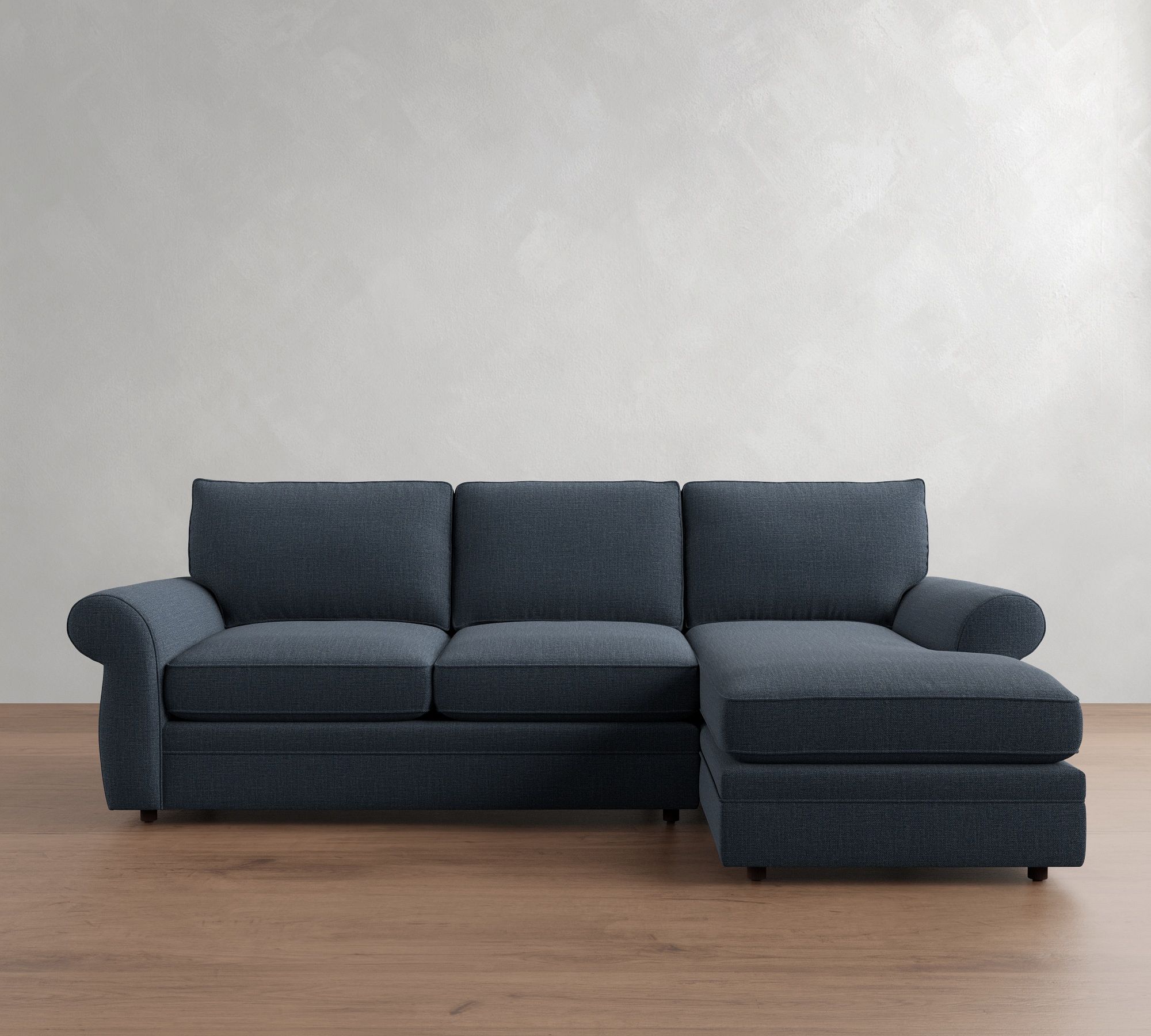 Pearce Roll Arm Deep Seat Chaise Sectional (110"&ndash;150") - thumbnail 2