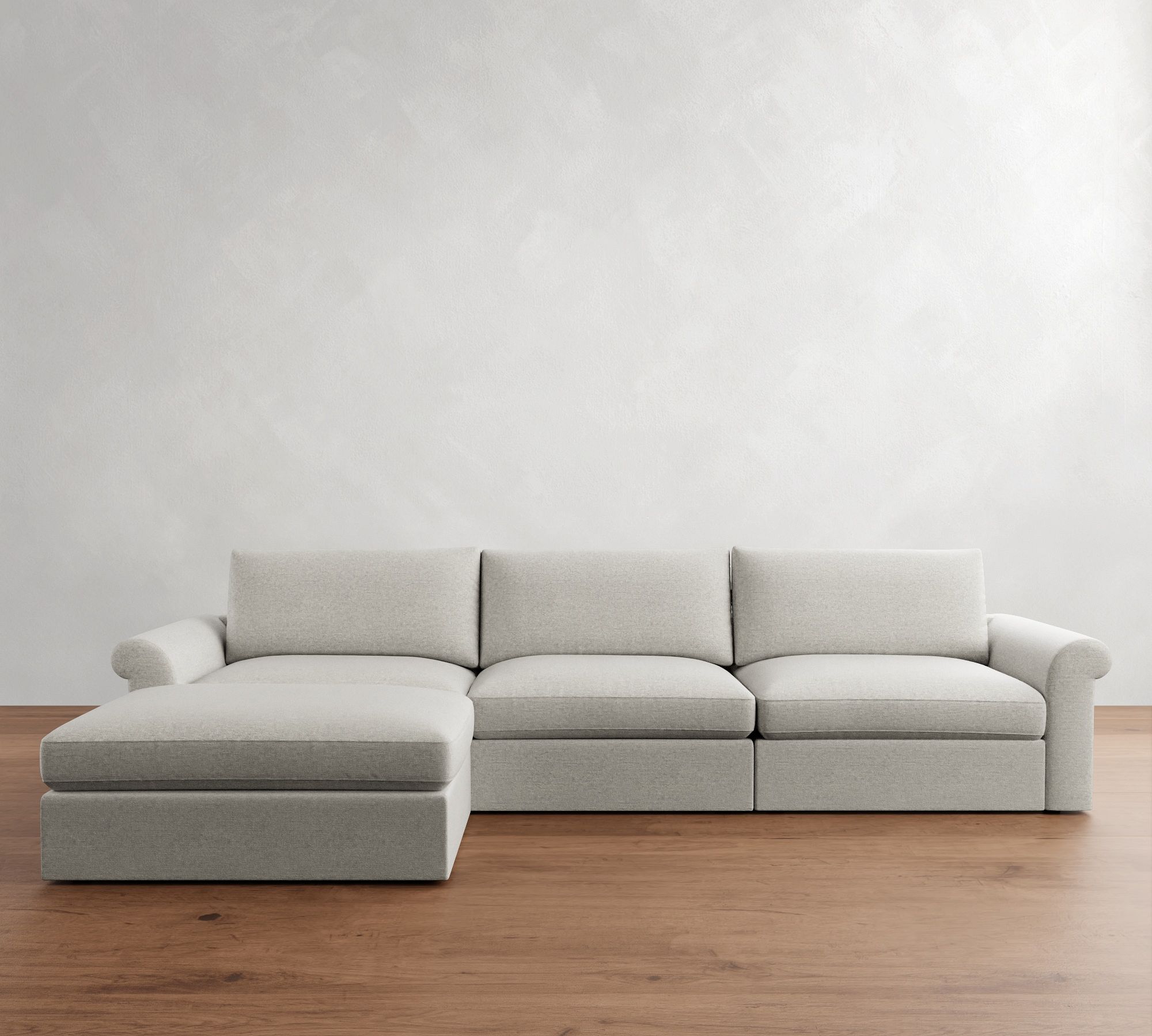 Westwood Roll Arm Modular Chaise Sectional (146")