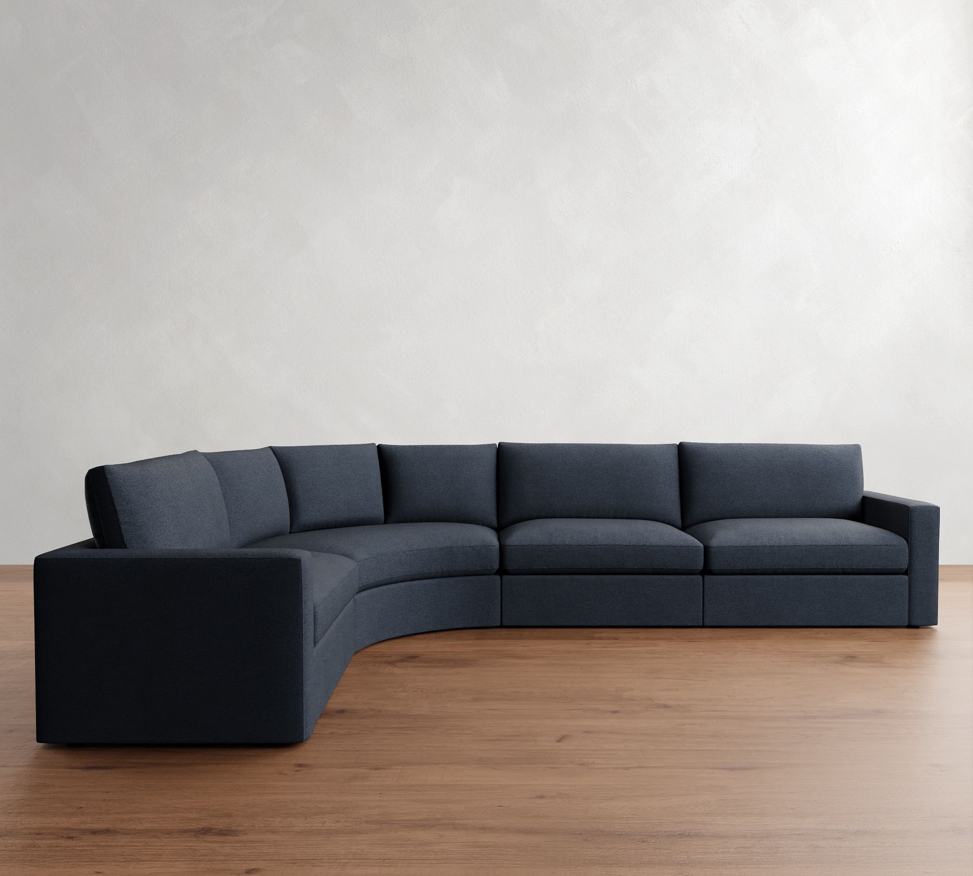 Westwood Square Arm 4-Piece Curved Wedge Sectional (151")