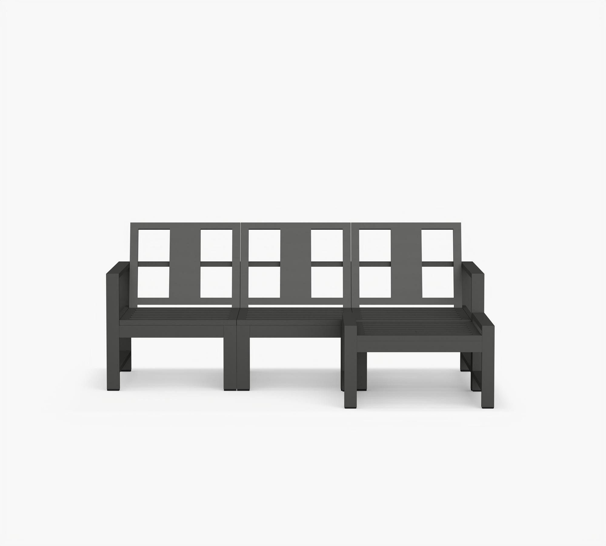 Indio Metal 4-Piece Outdoor Sectional (72")