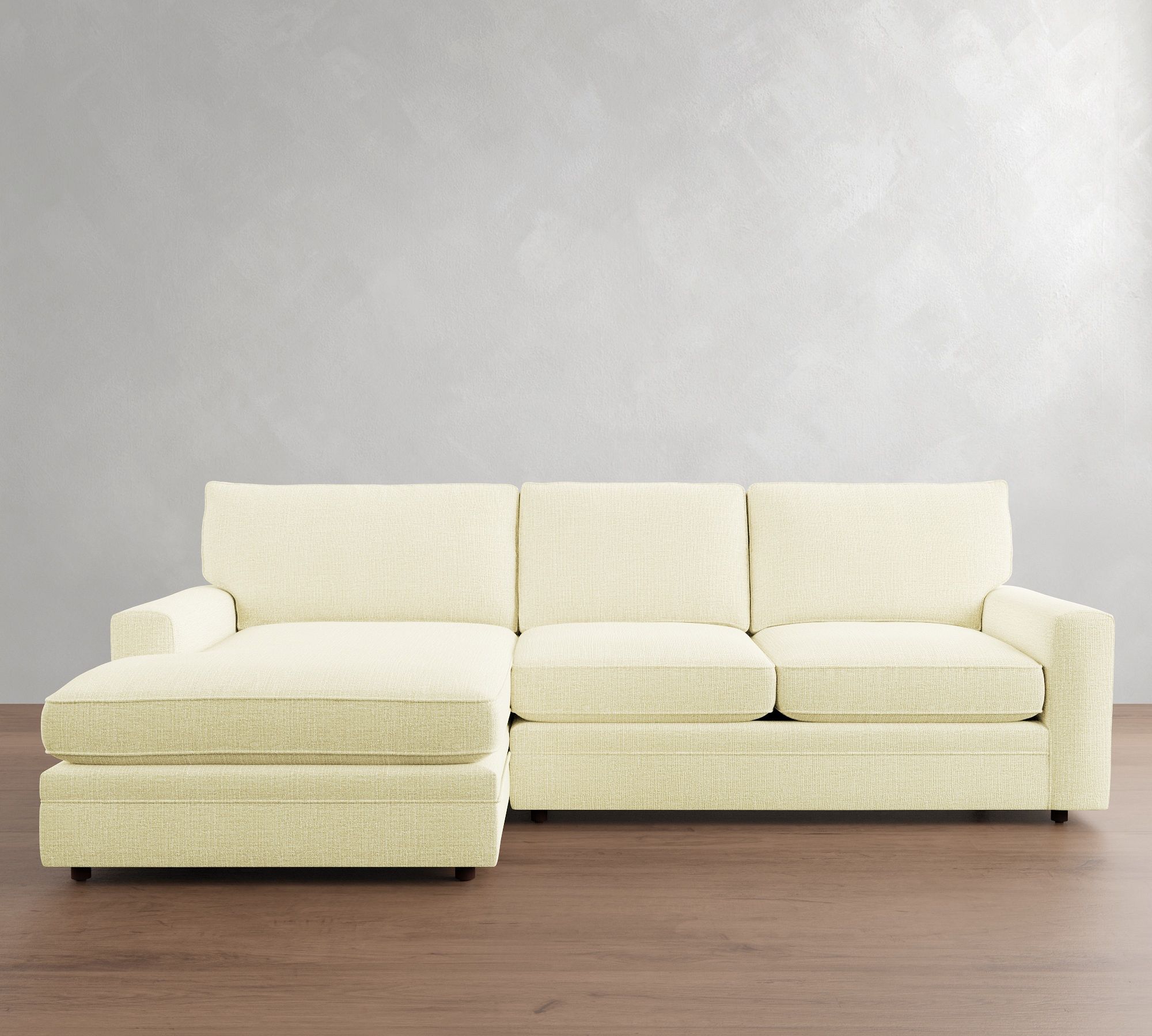 Pearce Square Arm Deep Seat Chaise Sectional (101"&ndash;141") - thumbnail 3