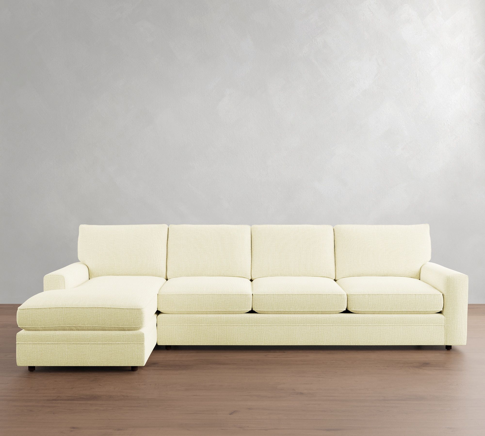 Pearce Square Arm Deep Seat Chaise Sectional (101"&ndash;141") - thumbnail 5
