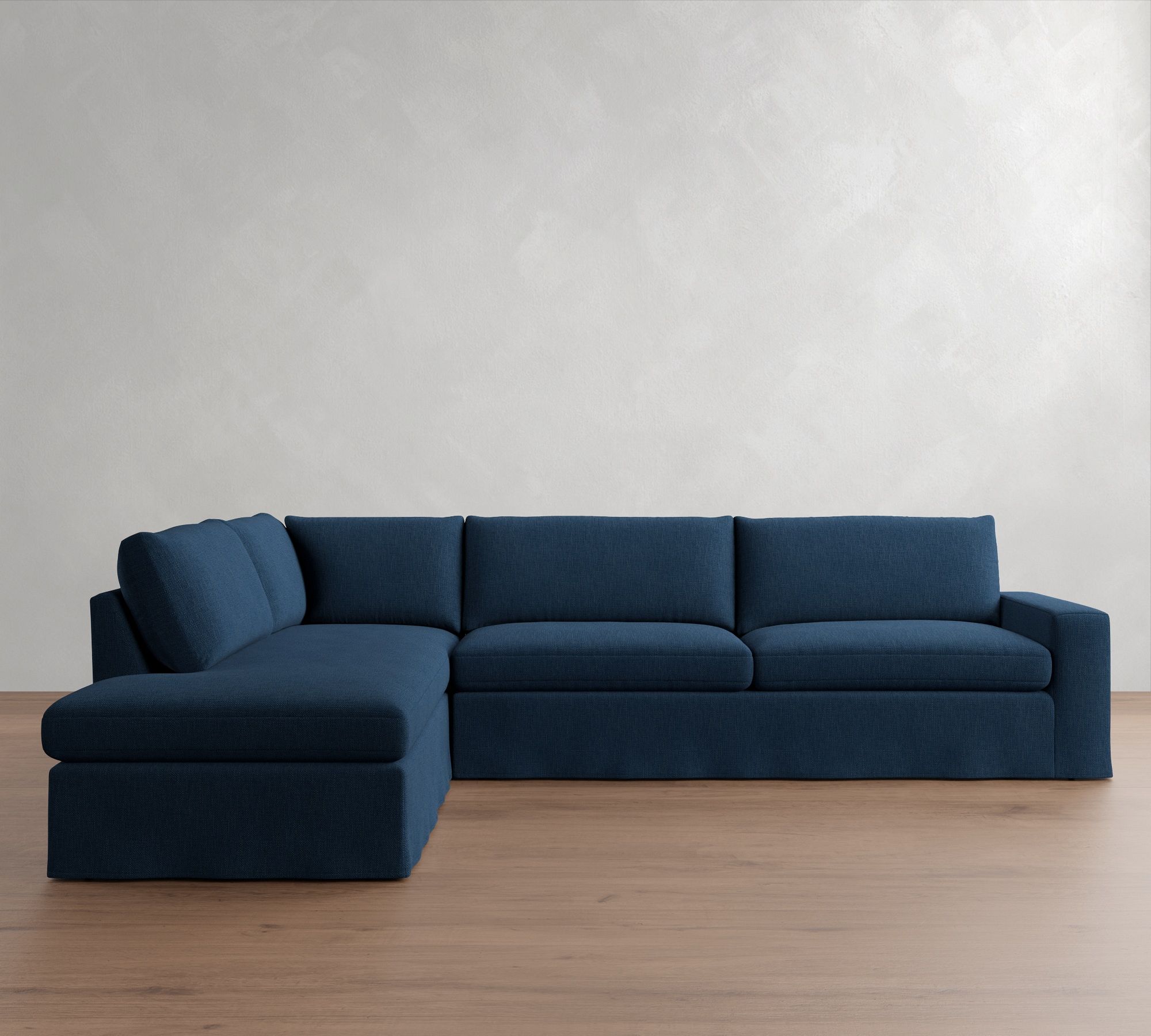 Sierra Slipcovered Return Bumper Sectional (126"&ndash;138") - thumbnail 2