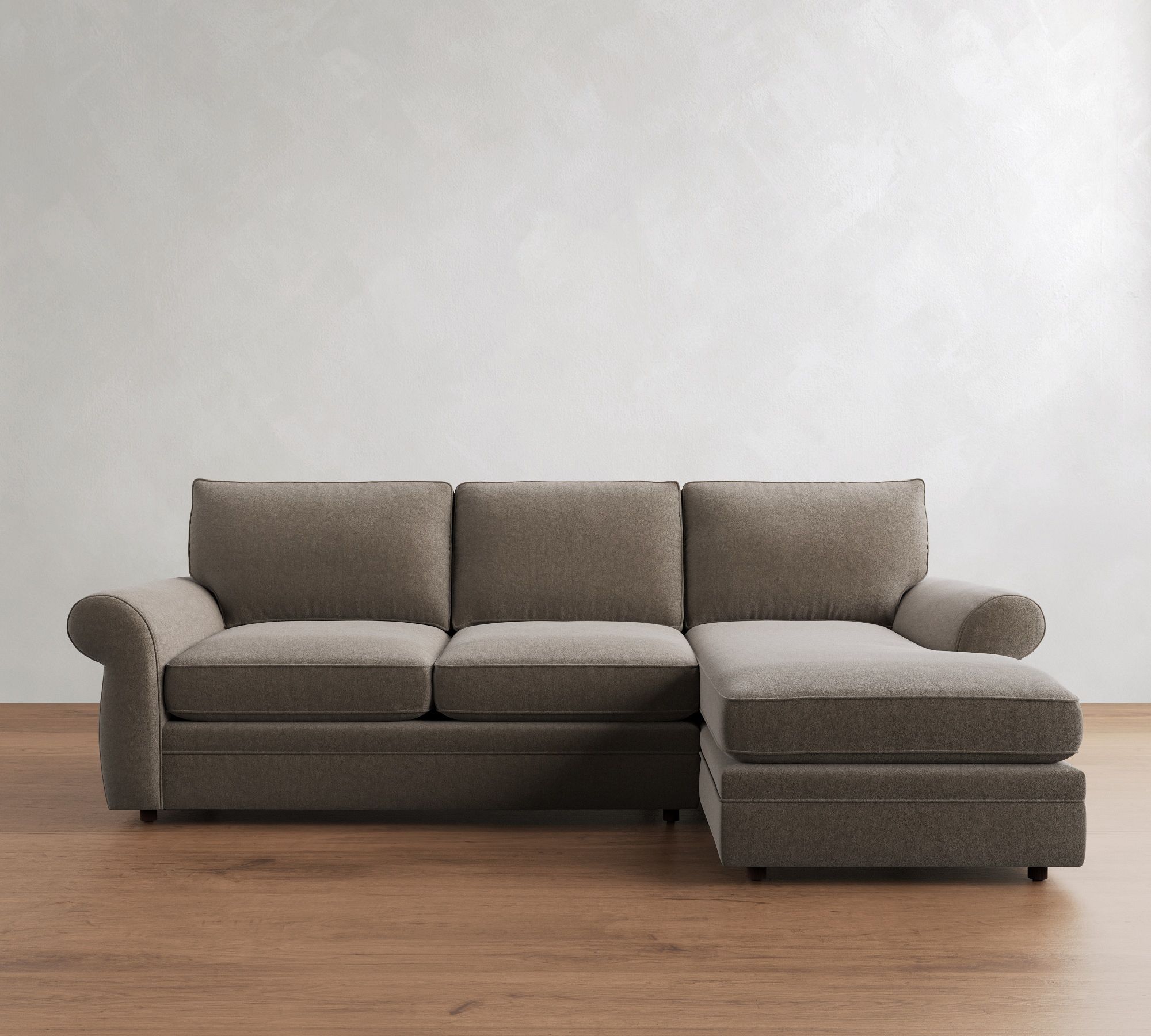 Pearce Roll Arm Deep Seat Chaise Sectional (110"&ndash;150") - thumbnail 3