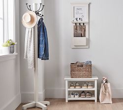 Aubrey White Coat Rack, Dutch White