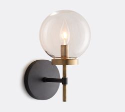 Camryn Glass Globe Sconce (11"')