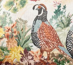 Fantastical Forest Embroidered Lumbar Pillow Cover