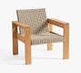 Malibu Teak &amp; Rope Outdoor Lounge Chair