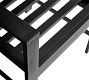 Malibu Metal Extendable Black Dining Table + Chair Dining Set