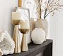 Rough Cast Brass Candle Holder