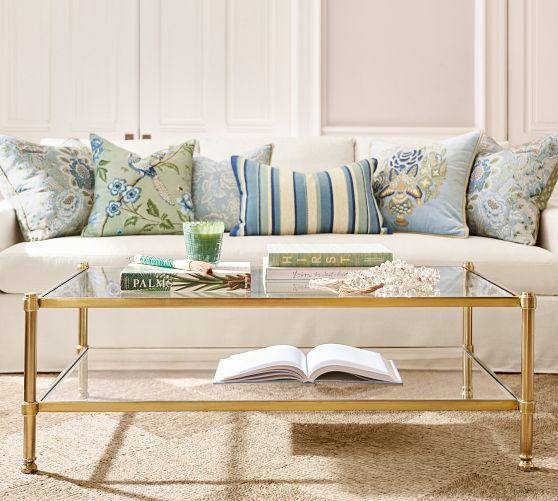 Everson Rectangular Glass Coffee Table (52