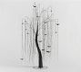 Lit Twinkling Willow Tree