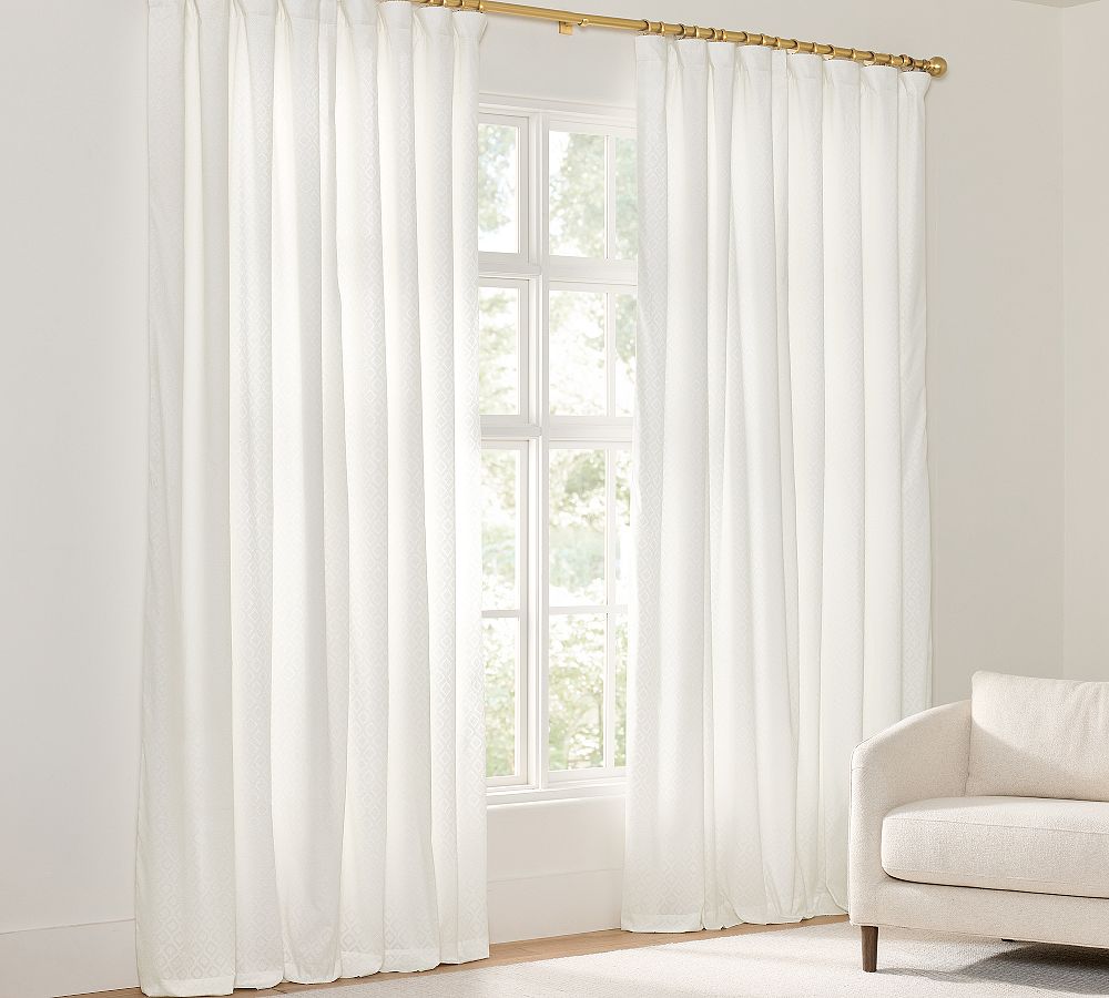 Monique Lhuillier Trelliage Textured Curtain by Pottery Barn