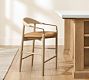 Laguna Leather Metal Stool