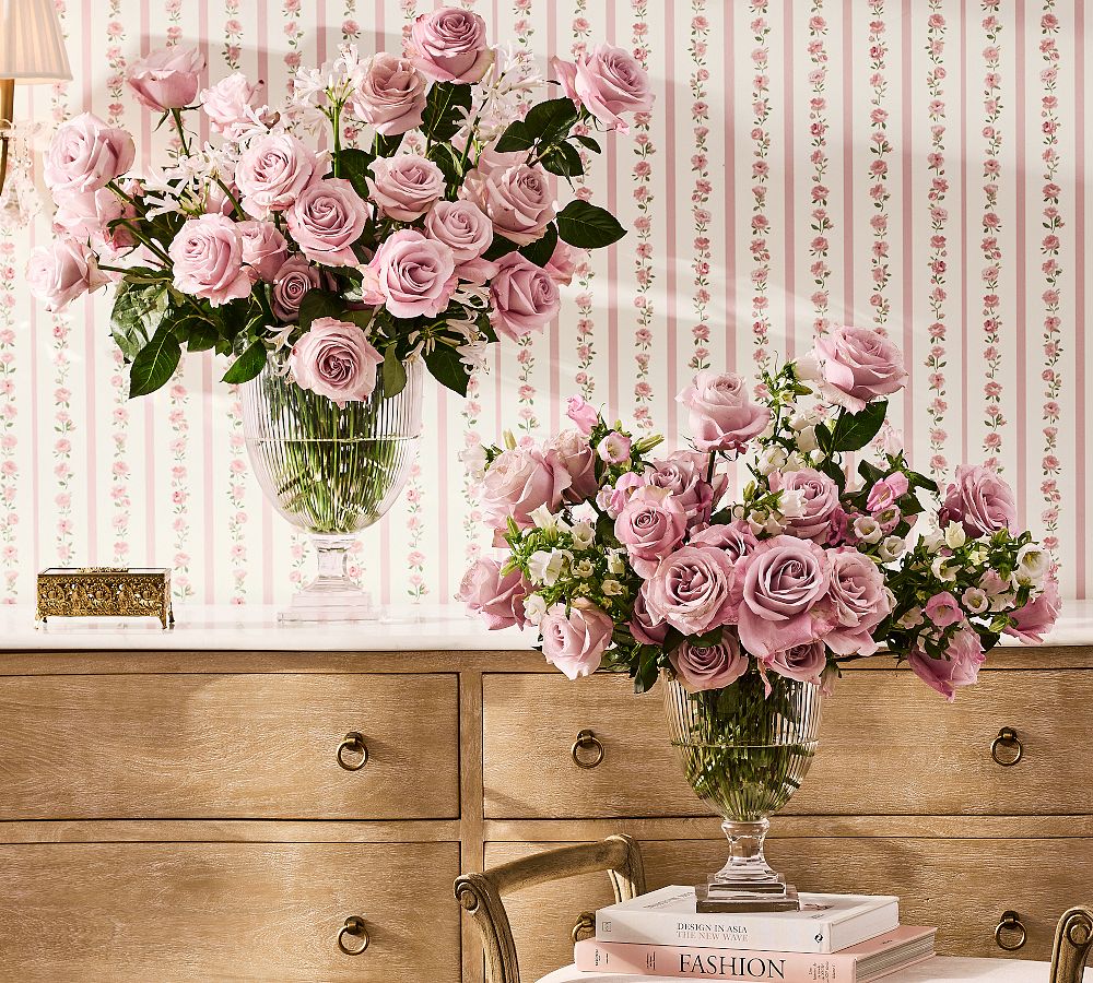 LoveShackFancy Fluted Glass Vase by Pottery Barn