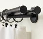 Standard Modern Hardware Double Rod with Hidden Connection Bracket