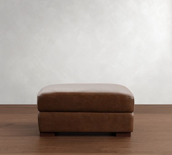 Leather Ottomans, Benches & Poufs | Pottery Barn