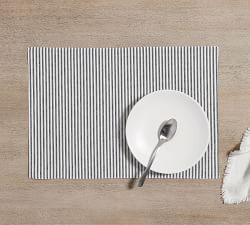 Wheaton Striped Linen/Cotton Placemats - Set of 4