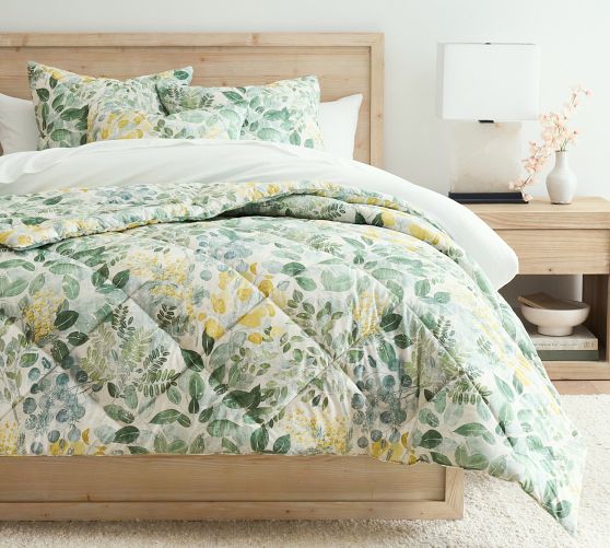 Botanical Percale Comforter by Pottery Barn