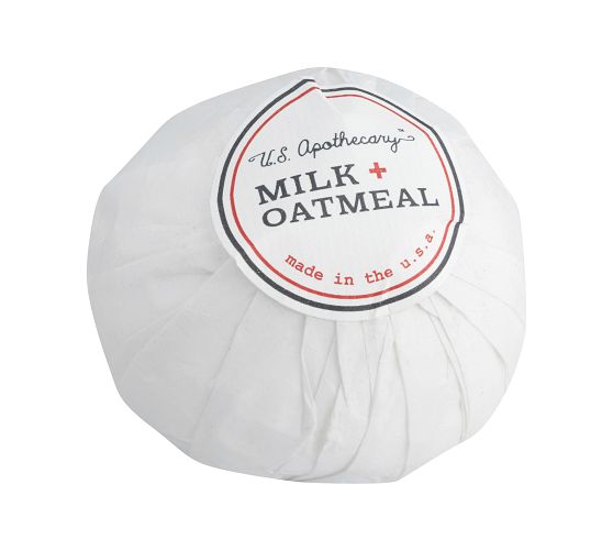 U.S. Apothecary Milk + Oatmeal Bath Bomb