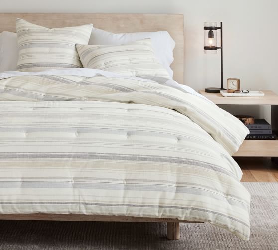 Clayton Striped Comforter by Pottery Barn